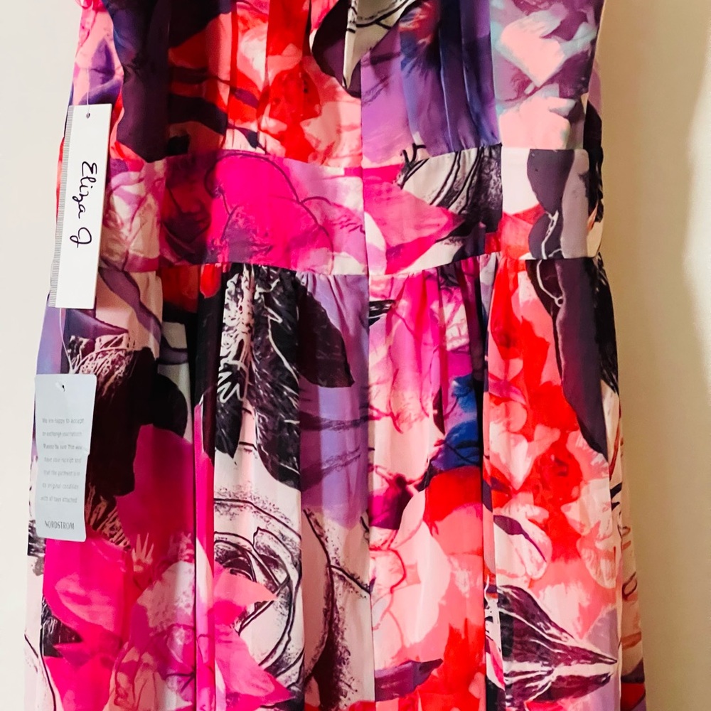 Eliza J Floral Chiffon Halter Maxi Dress✨🌷 - Picture 11 of 16